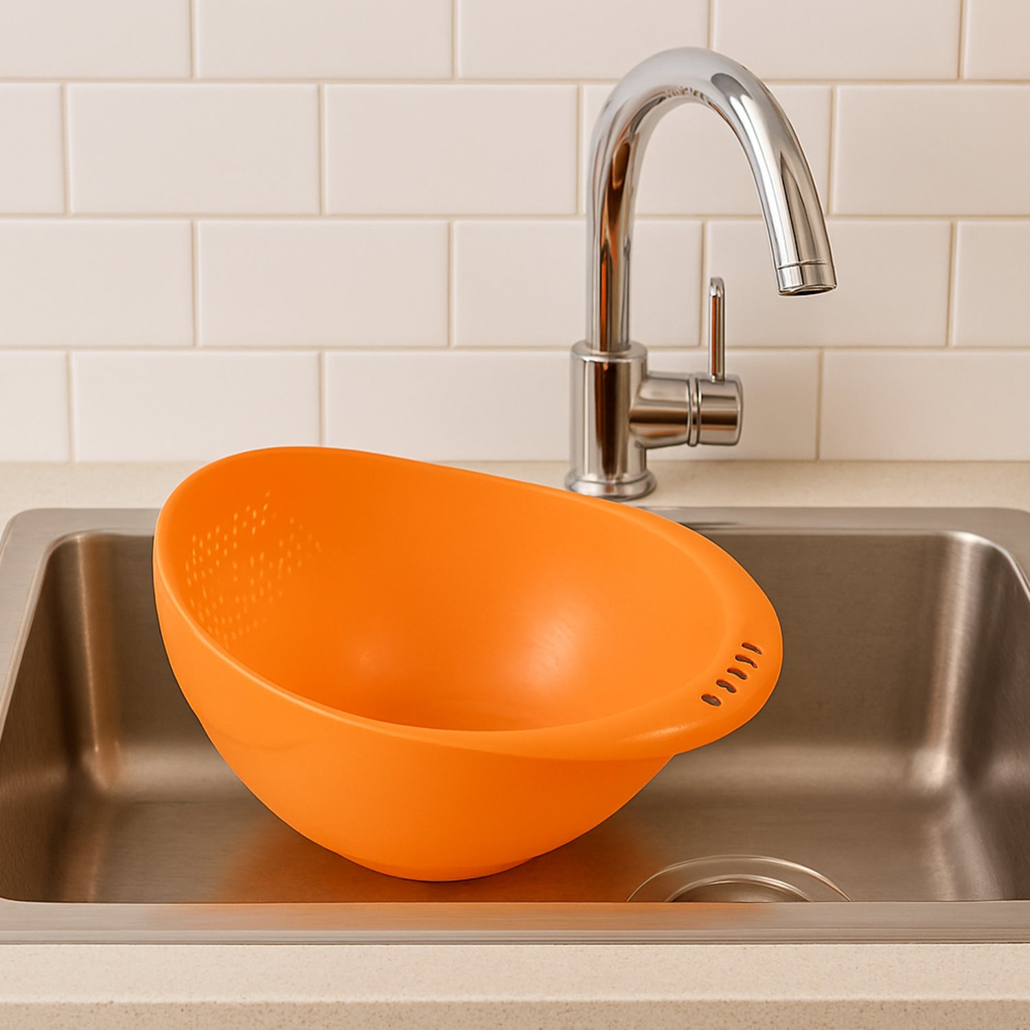 Virgin Rice Bowl Durable Plastic Strainer, Water Strainer | Vegetable & Fruits Washing Bowl