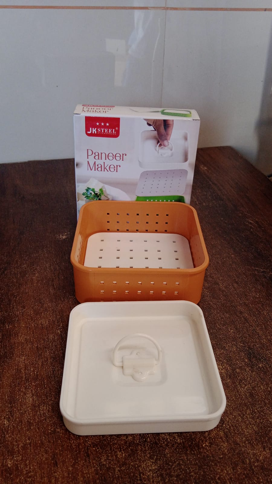 Square Shape Paneer Maker with Lid, Tofu & Sprouts Mould