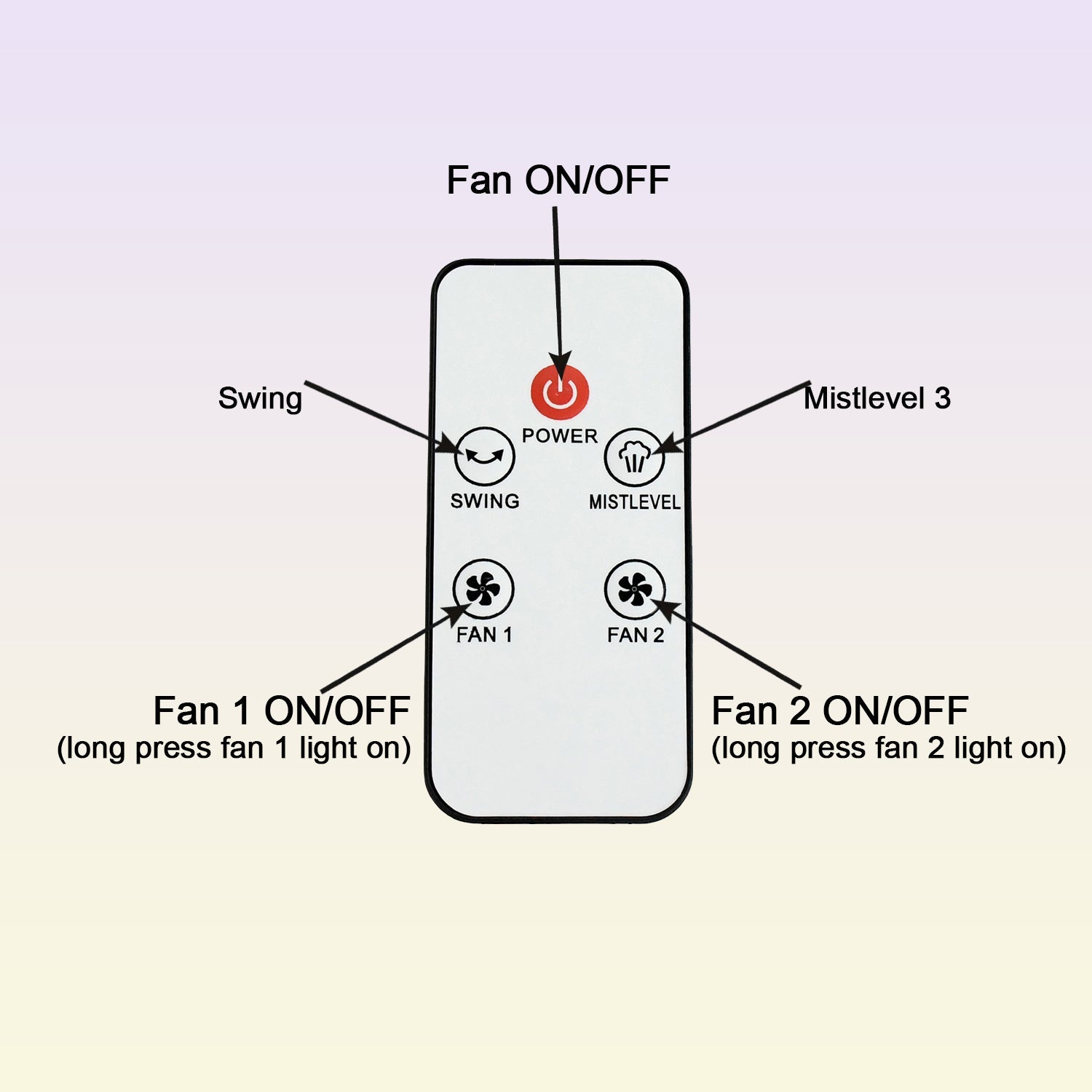 Electric Fan Desktop Double-Head Powerful Air Cooler (1 Pc / With Remote)