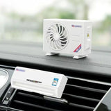 AC Design Solar-Powered Car Air Freshener: Built-in Perfume Diffuser for Dashboard and AC Vent